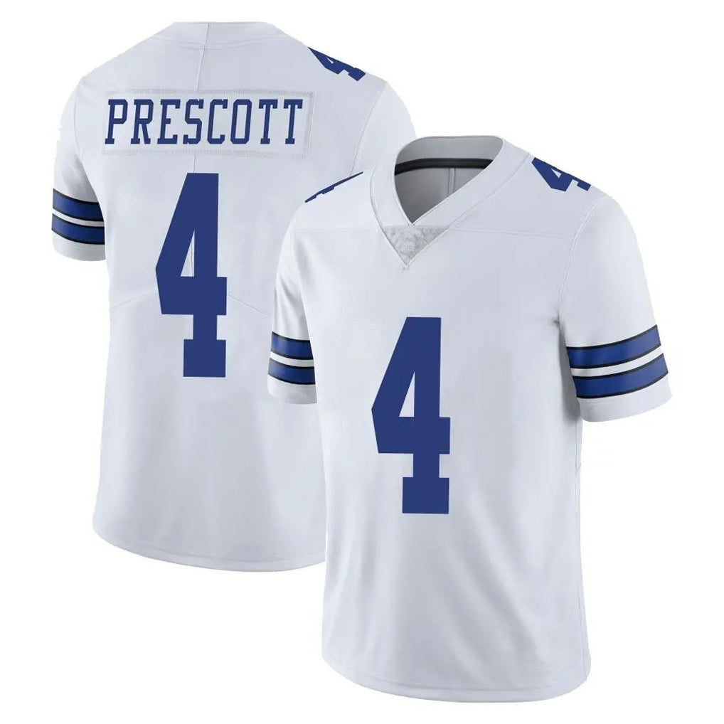 Friene D.Cowboys #4 Dak Prescott Player White Vapor Untouchable Limited Home Game Stitched Jerseys