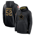 Friene D.Cowboys #52 Tyler Booker Player Black Salute to Service Pullover Hoodies Limited Stitched Jerseys