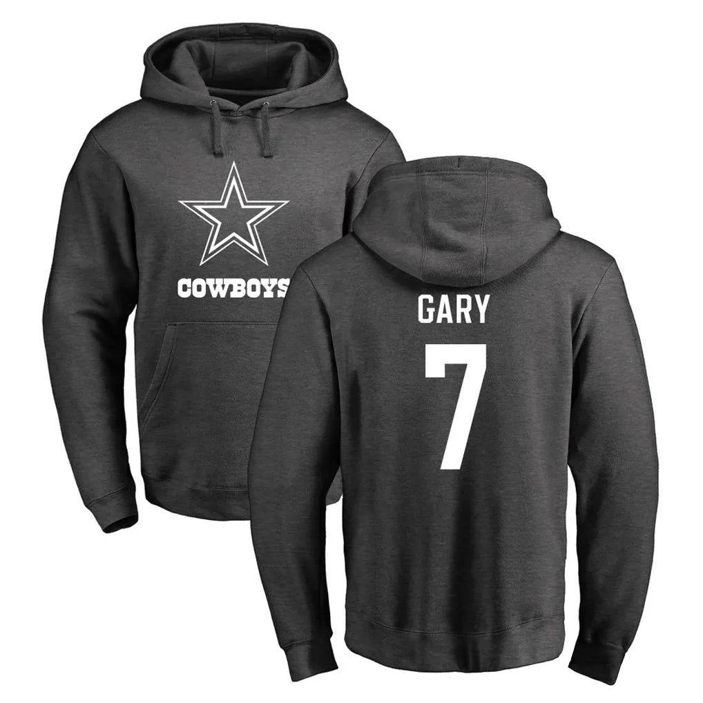 Friene D.Cowboys #7 Rashan Gary Player Ash One Color Pullover Hoodie Limited Stitched Jerseys