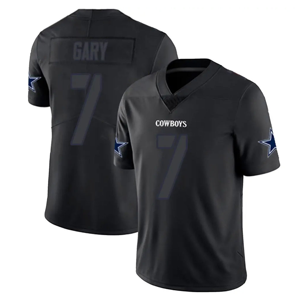 Friene D.Cowboys #7 Rashan Gary Player Black Impact Limited Home Game Stitched Jerseys