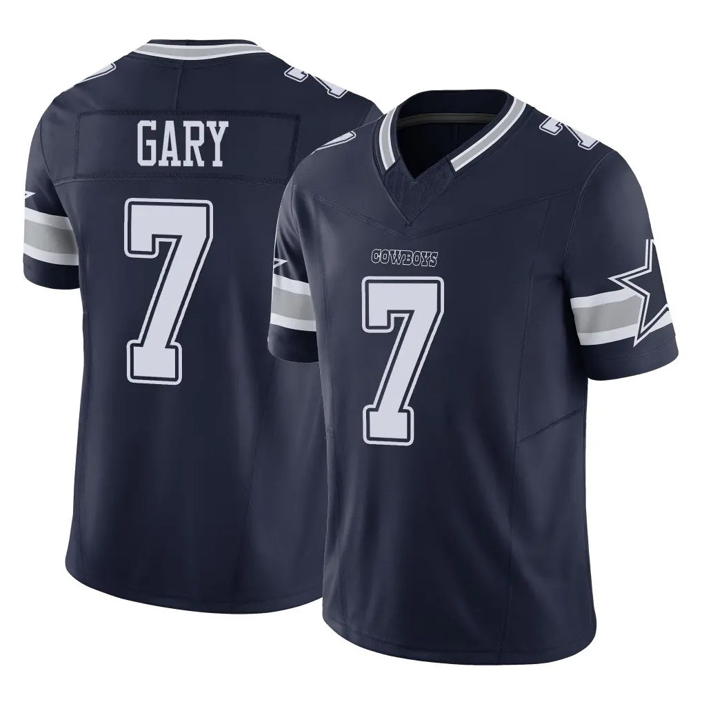 Friene D.Cowboys #7 Rashan Gary Player Navy Limited Vapor F.U.S.E. Home Game Stitched Jerseys