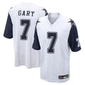 Friene D.Cowboys #7 Rashan Gary Player White-Navy Home Game Stitched Jerseys
