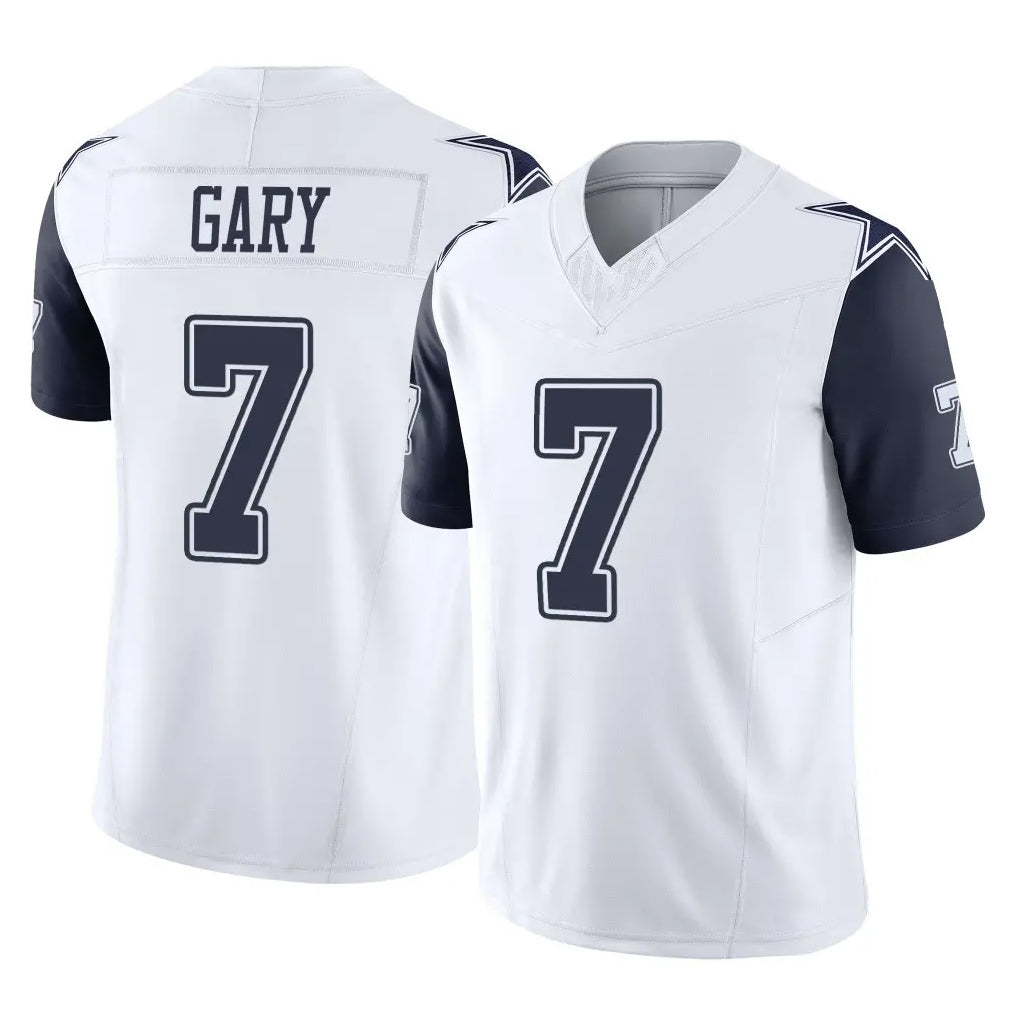Friene D.Cowboys #7 Rashan Gary Player White-Navy Limited Vapor F.U.S.E. Home Game Stitched Jerseys