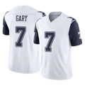 Friene D.Cowboys #7 Rashan Gary Player White-Navy Limited Vapor F.U.S.E. Home Game Stitched Jerseys