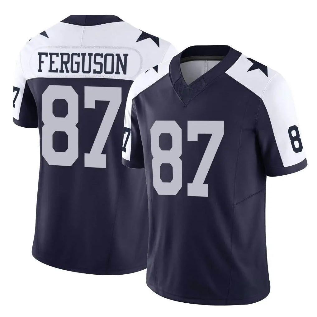 Friene D.Cowboys #87 Jake Ferguson Player Navy-White Limited Alternate Vapor F.U.S.E. Home Game Stitched Jerseys