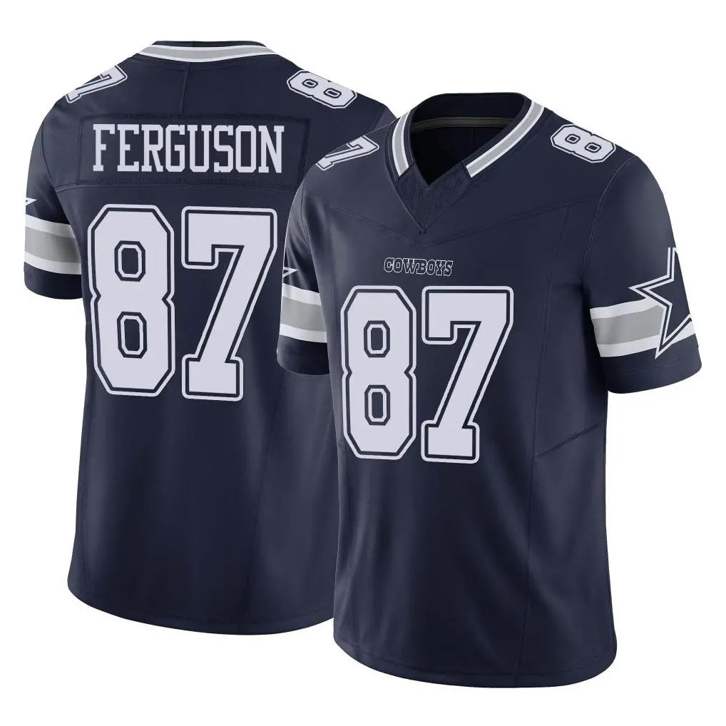 Friene D.Cowboys #87 Jake Ferguson Player Navy Limited Vapor F.U.S.E. Home Game Stitched Jerseys