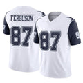 Friene D.Cowboys #87 Jake Ferguson Player White-Navy Limited Vapor F.U.S.E. Home Game Stitched Jerseys