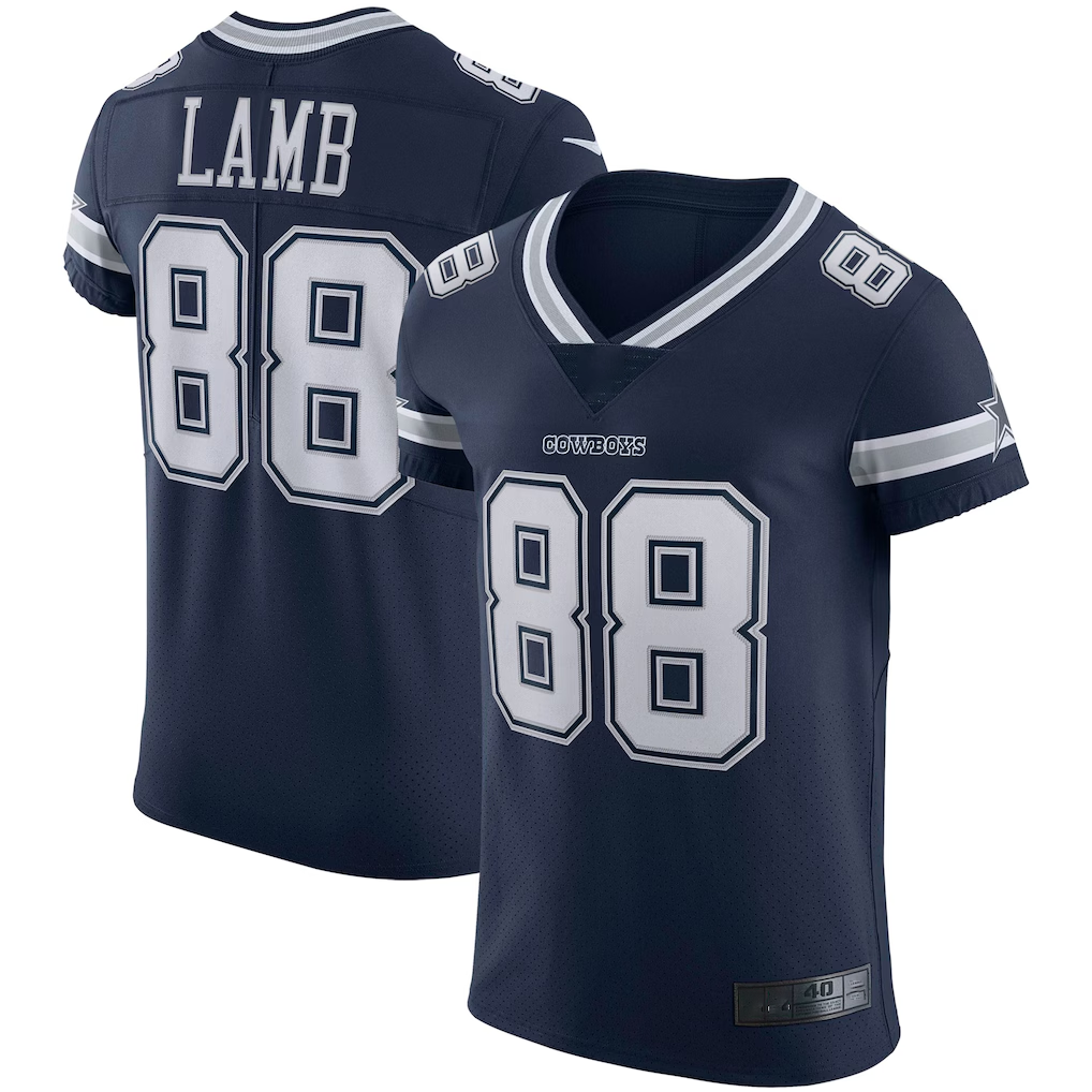 Friene D.Cowboys #88 CeeDee Lamb Navy Vapor Elite Stitched Jerseys