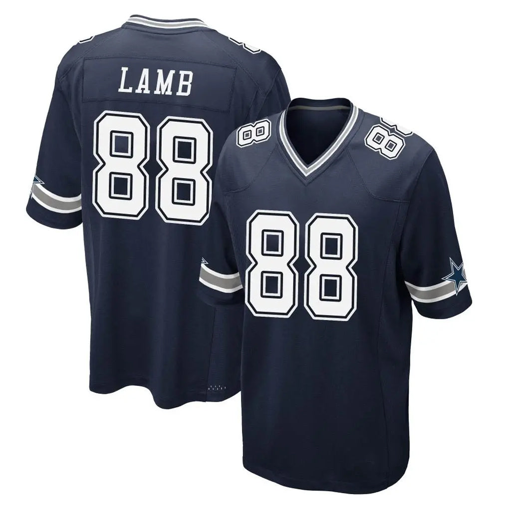 Friene D.Cowboys #88 CeeDee Lamb Player Navy Home Game Stitched Jerseys