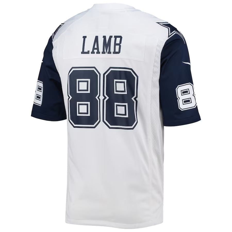 Friene D.Cowboys #88 CeeDee Lamb Player White Alternate Game Stitched Jerseys