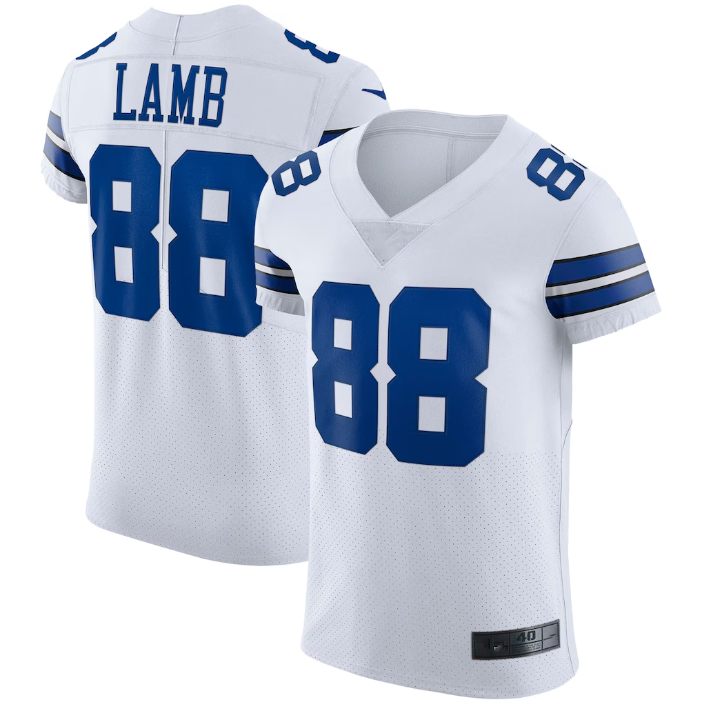 Friene D.Cowboys #88 CeeDee Lamb White Vapor Elite Stitched Jerseys