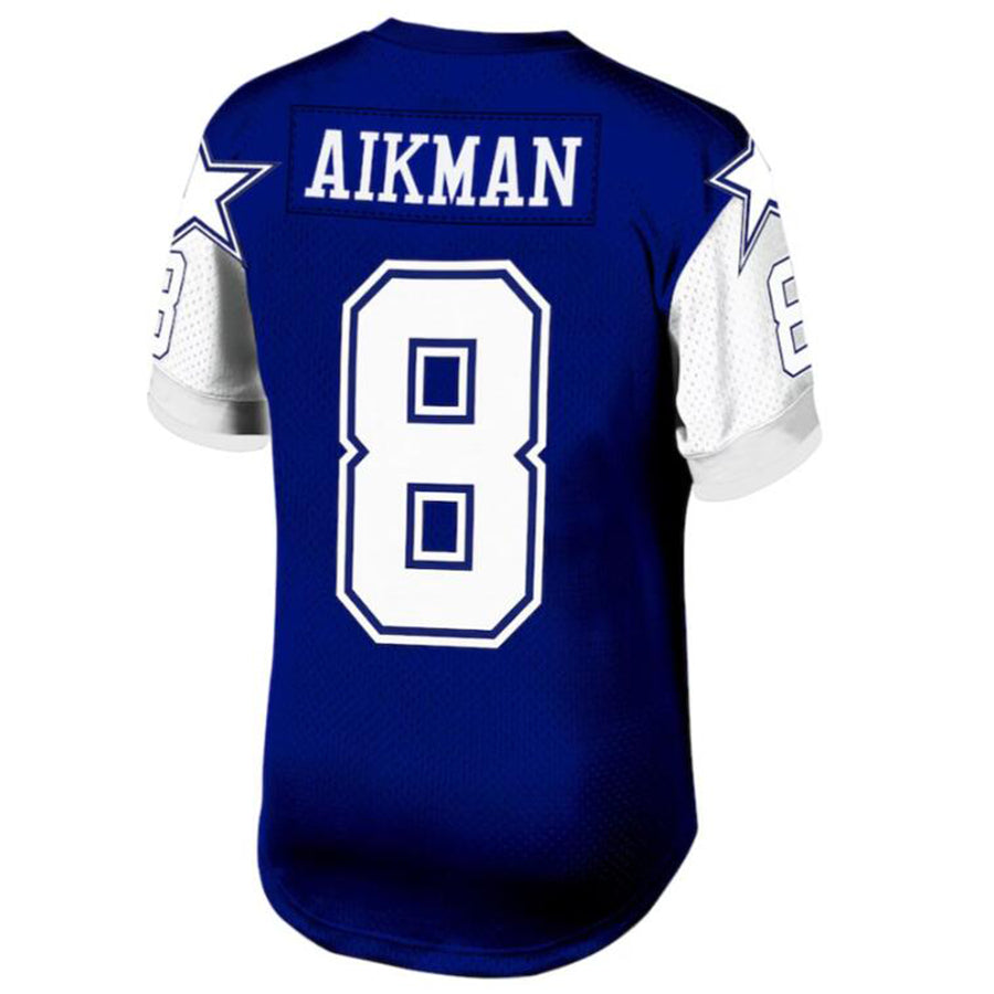 Friene D.Cowboys #8 Troy Aikman Navy Legacy Replica Jersey American Stitched Jerseys