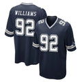 Friene D.Cowboys #92 Quinnen Williams Player Navy Home Game Stitched Jerseys