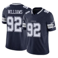 Friene D.Cowboys #92 Quinnen Williams Player Navy Limited Vapor F.U.S.E. Home Game Stitched Jerseys