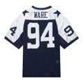 Friene D.Cowboys #94 DeMarcus Ware Mitchell & Ness Navy 2011 Authentic Throwback Retired Player Puhic Stitched Jerseys