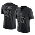 Friene D.Cowboys #97 Kenny Clark Player Black Limited Reflective Home Game Stitched Jerseys