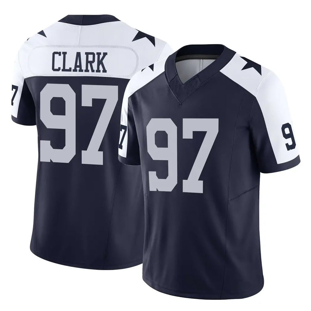 Friene D.Cowboys #97 Kenny Clark Player Navy-White Limited Alternate Vapor F.U.S.E. Home Game Stitched Jerseys