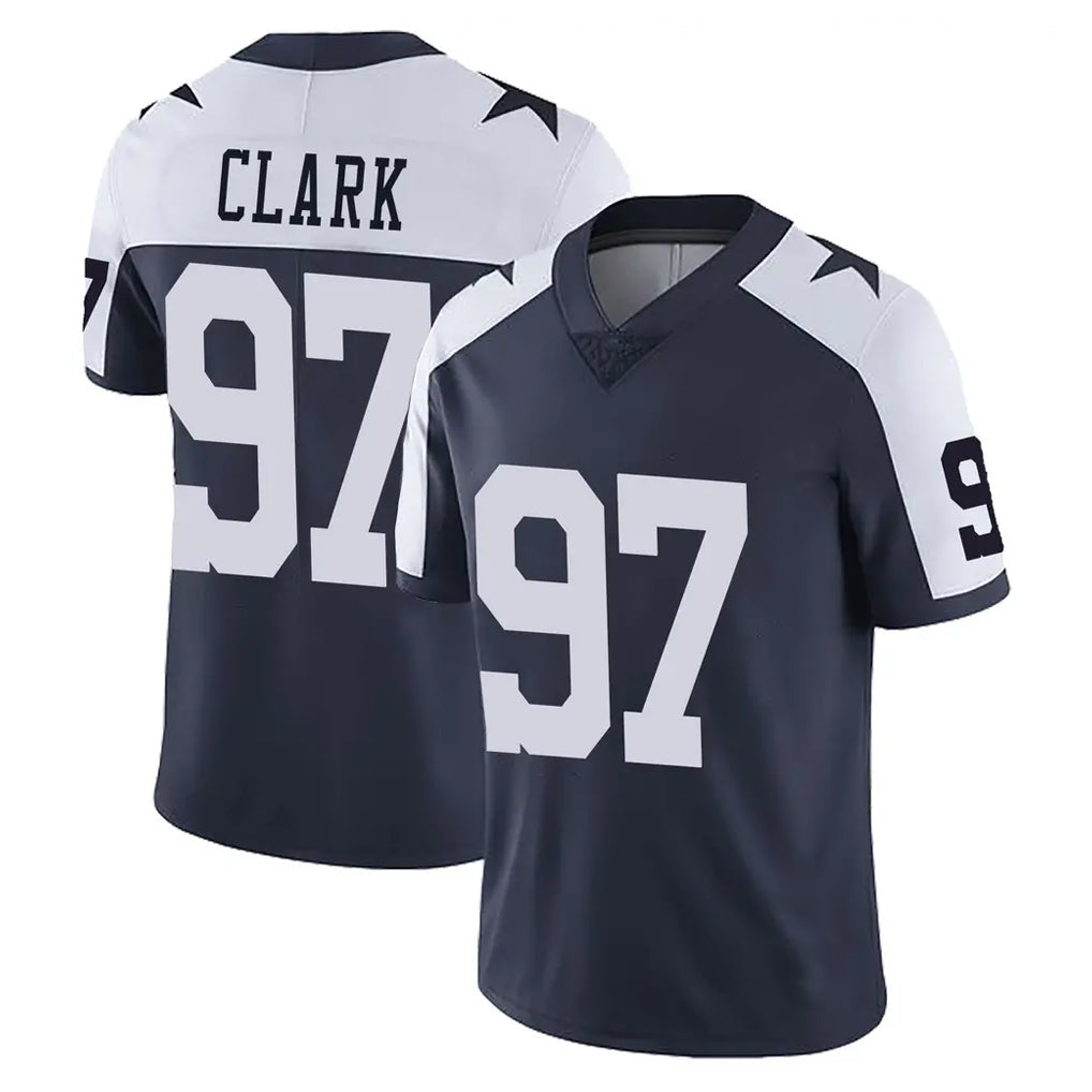 Friene D.Cowboys #97 Kenny Clark Player Navy-White Limited Alternate Vapor Untouchable Home Game Stitched Jerseys