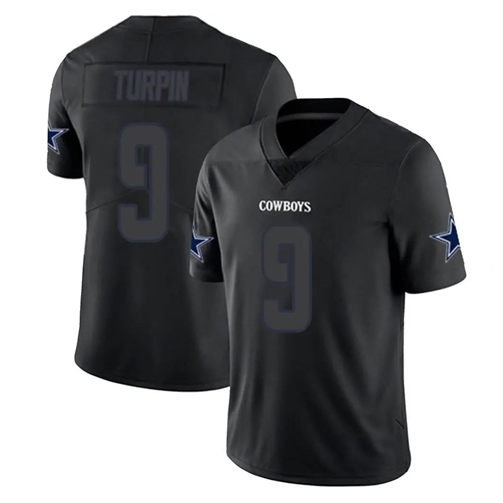 Friene D.Cowboys #9 KaVontae Turpin Player Black Impact Limited Home Game Stitched Jerseys