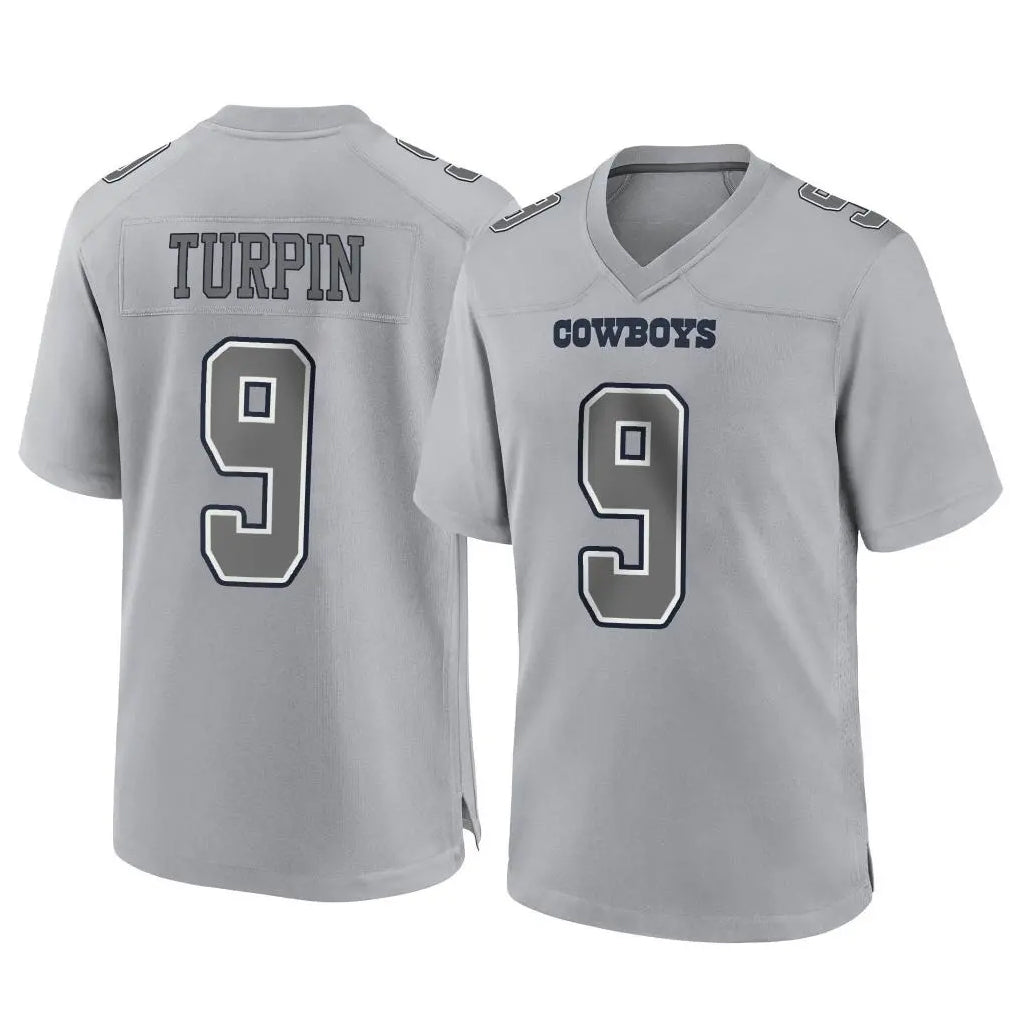 Friene D.Cowboys #9 KaVontae Turpin Player Gray Atmosphere Fashion Home Game Stitched Jerseys