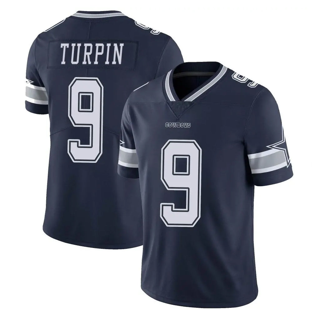 Friene D.Cowboys #9 KaVontae Turpin Player Navy Vapor Untouchable Limited Home Game Stitched Jerseys