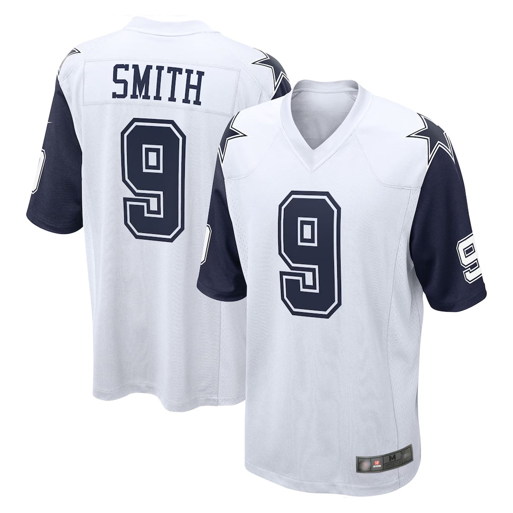 Friene D.Cowboys #9 KaVontae Turpin Player White-Navy Home Game Stitched Jerseys