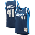Friene D.Mavericks Mitchell & Ness #41 Dirk Nowitzki Navy Dallas Mavericks 201112 Hardwood Classics Swingman Stitched Jerseys