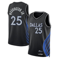 Friene D.Mavericks #25 P.J. Washington Jr. Black 202526 City Edition Swingman Stitched Jerseys