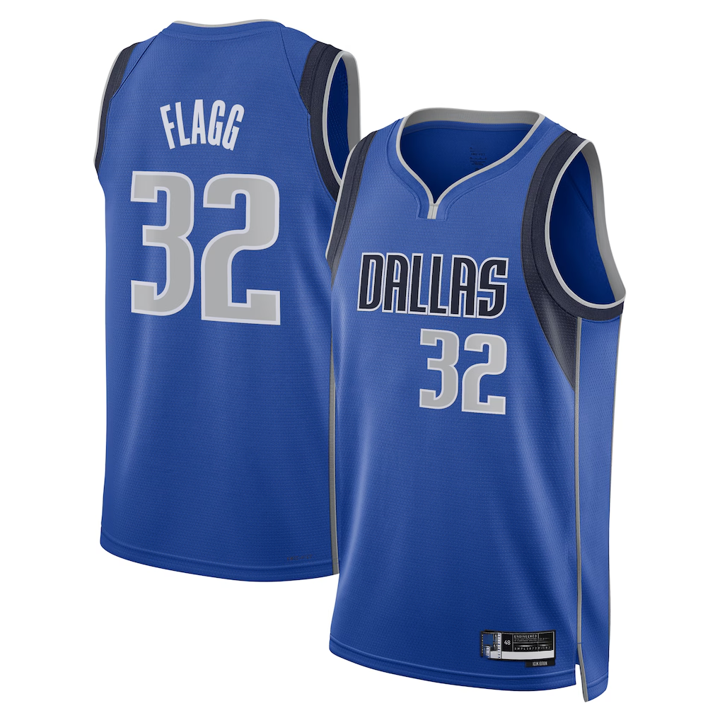 Friene D.Mavericks #32 Cooper Flagg Blue 2025  Draft First Round Pick Swingman Jerseys - Icon Edition