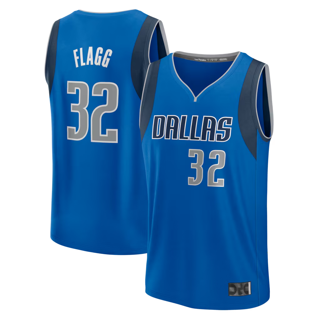 Friene D.Mavericks #32 Cooper Flagg  Blue 2025 Draft First Round Pick Fast Break Replica Jerseys - Icon Edition