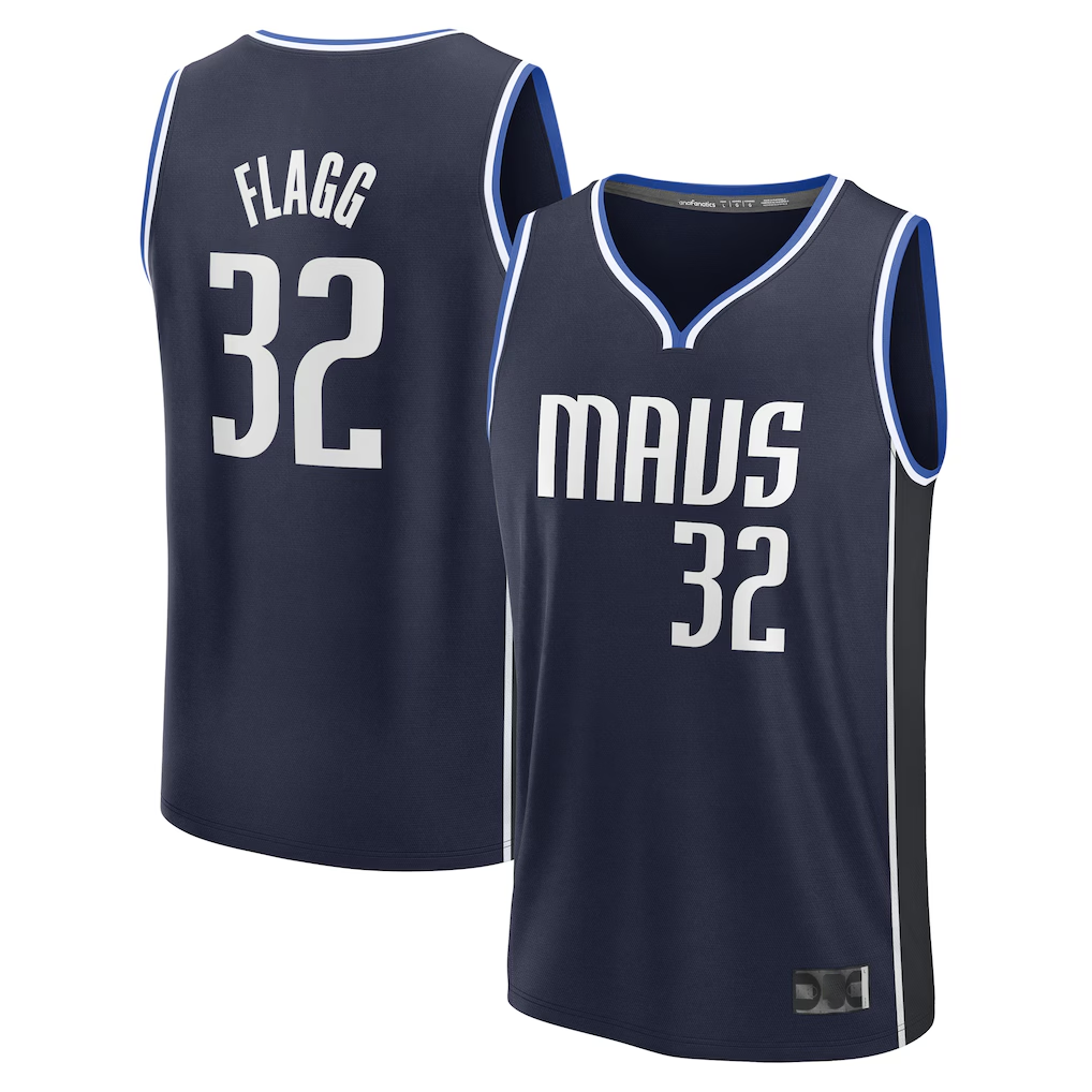 Friene D.Mavericks #32 Cooper Flagg Navy 2025 Draft First Round Pick Fast Break Replica Jerseys - Statement Edition
