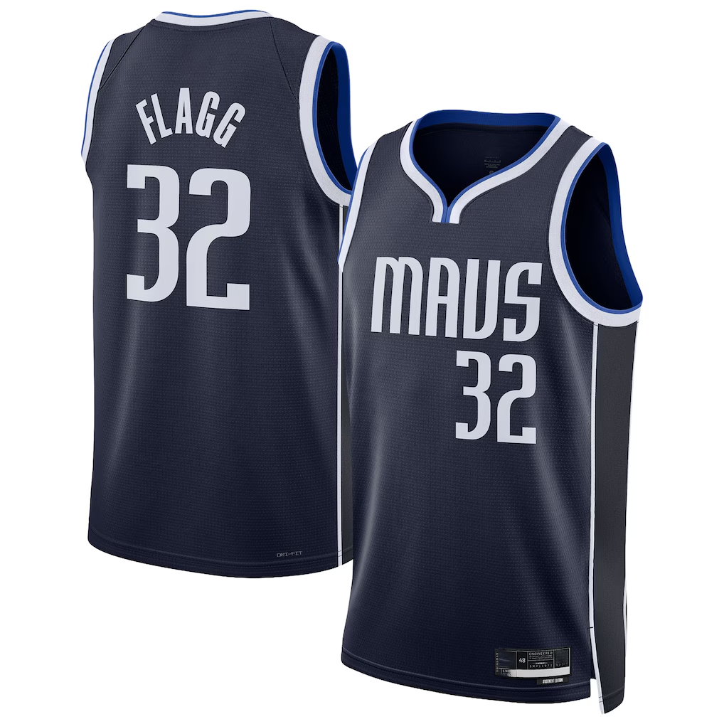 Friene D.Mavericks #32 Cooper Flagg  Navy Swingman Jerseys - Statement Edition
