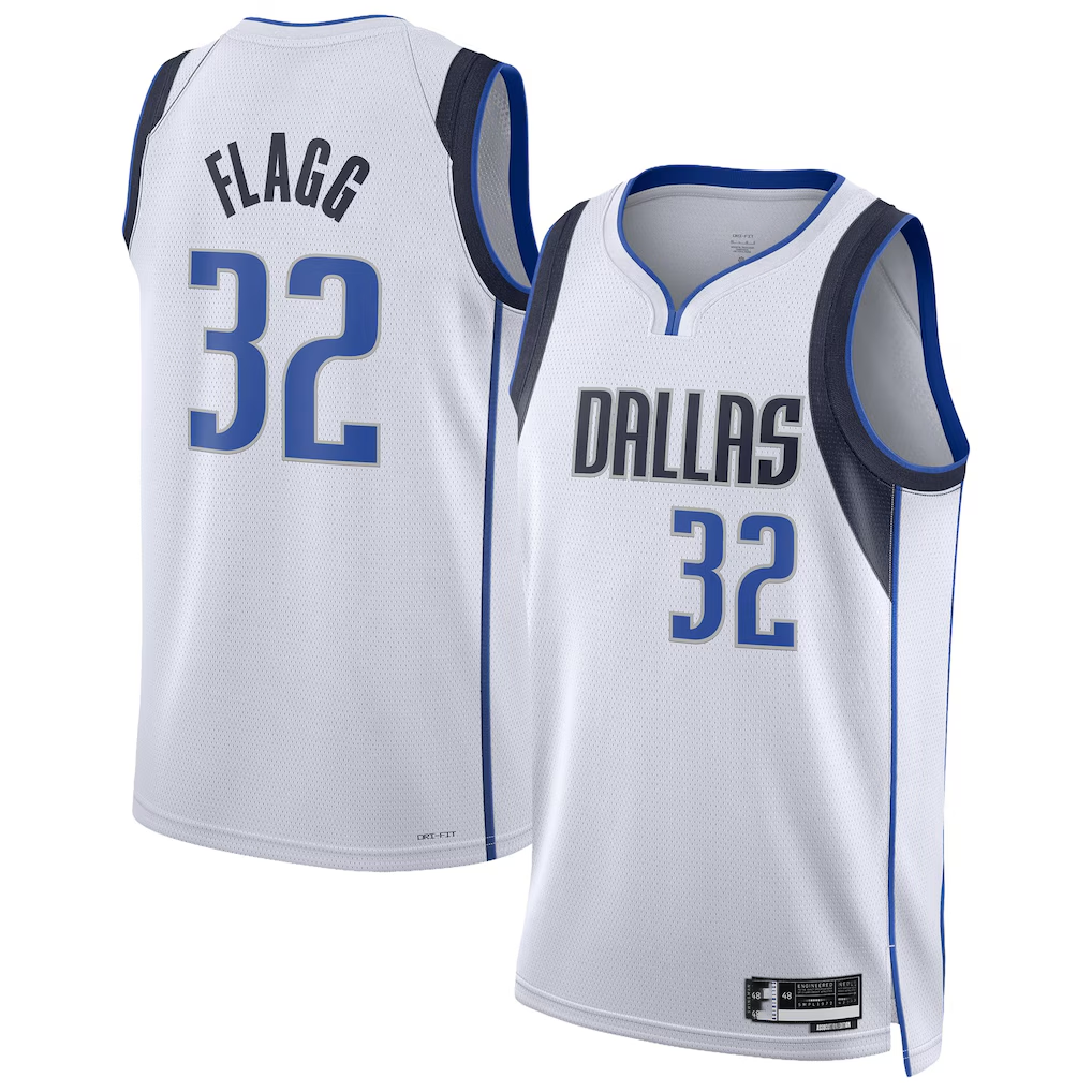 Friene D.Mavericks #32 Cooper Flagg White Swingman Player Jerseys - Association Edition