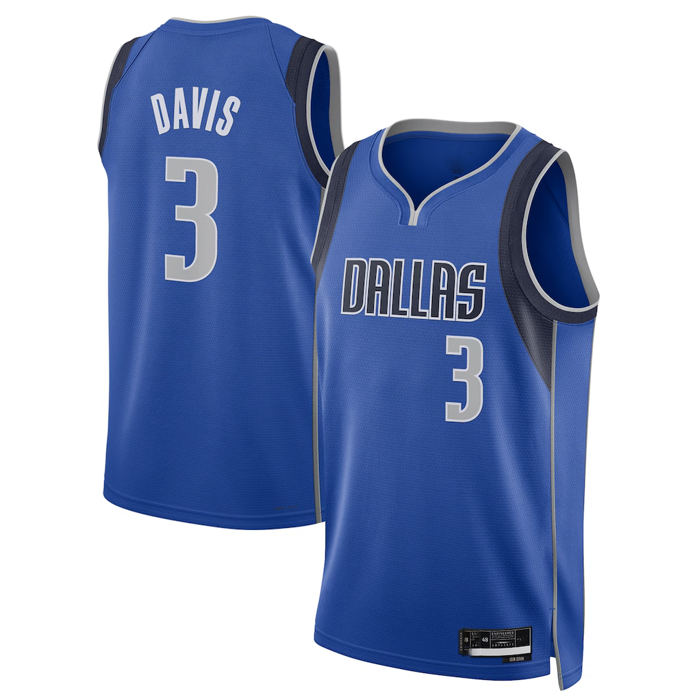 Friene D.Mavericks #3 Anthony Davis Blue Swingman Player Stitched Jerseys - Icon Edition£¨¸±±¾£©