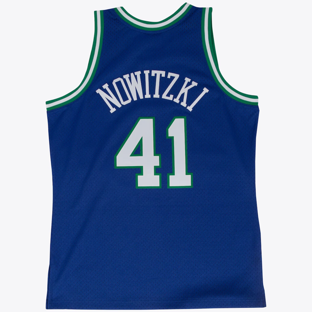 Friene D.Mavericks #41 Dirk Nowitzki Road 1998-99 Mitchell & Ness Swingman Stitched Jerseys