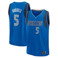 Friene D.Mavericks #5 D'Angelo Russell Blue Fast Break Replica Player Stitched Jerseys - Icon Edition