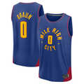 Friene D.Nuggets #0 Christian Braun Blue Fast Break Replica Player Jerseys - Statement Edition