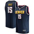 Friene D.Nuggets #15 Nikola Jokic  Navy Fast Break Player Jerseys - Icon Edition