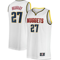 Friene D.Nuggets #27 Jamal Murray White Fast Break Player Jerseys - Association Edition