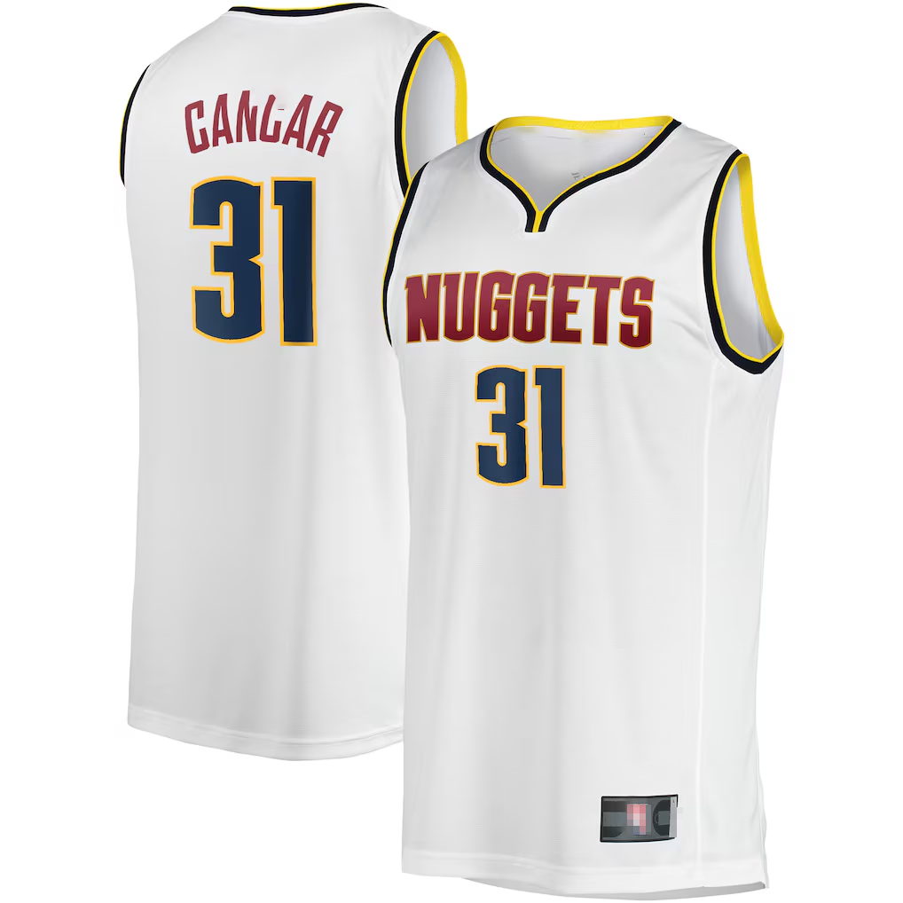 Friene D.Nuggets #31 Vlatko Cancar White Fast Break Player Jerseys - Association Edition