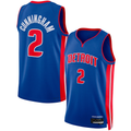 Friene D.Pistons #2 Cade Cunningham Blue Swingman Jerseys - Icon Edition