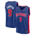 Friene D.Pistons #9 Ausar Thompson Blue Fast Break Jerseys - Icon Edition