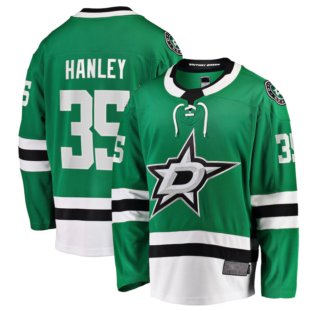 Friene D.Stars #35 Joel Hanley Kelly Green Breakaway Player Jerseys