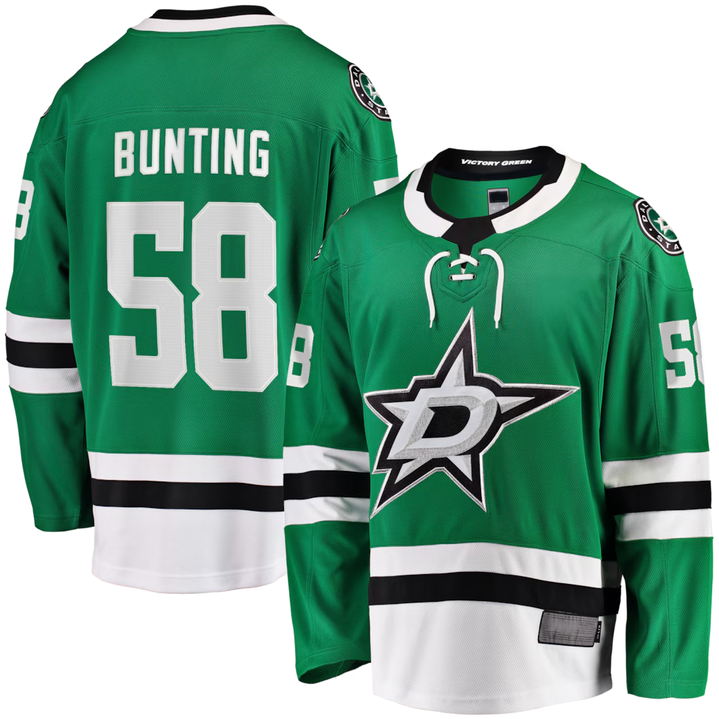Friene D.Stars #58 Michael Bunting Kelly Green Home Breakaway Jerseys