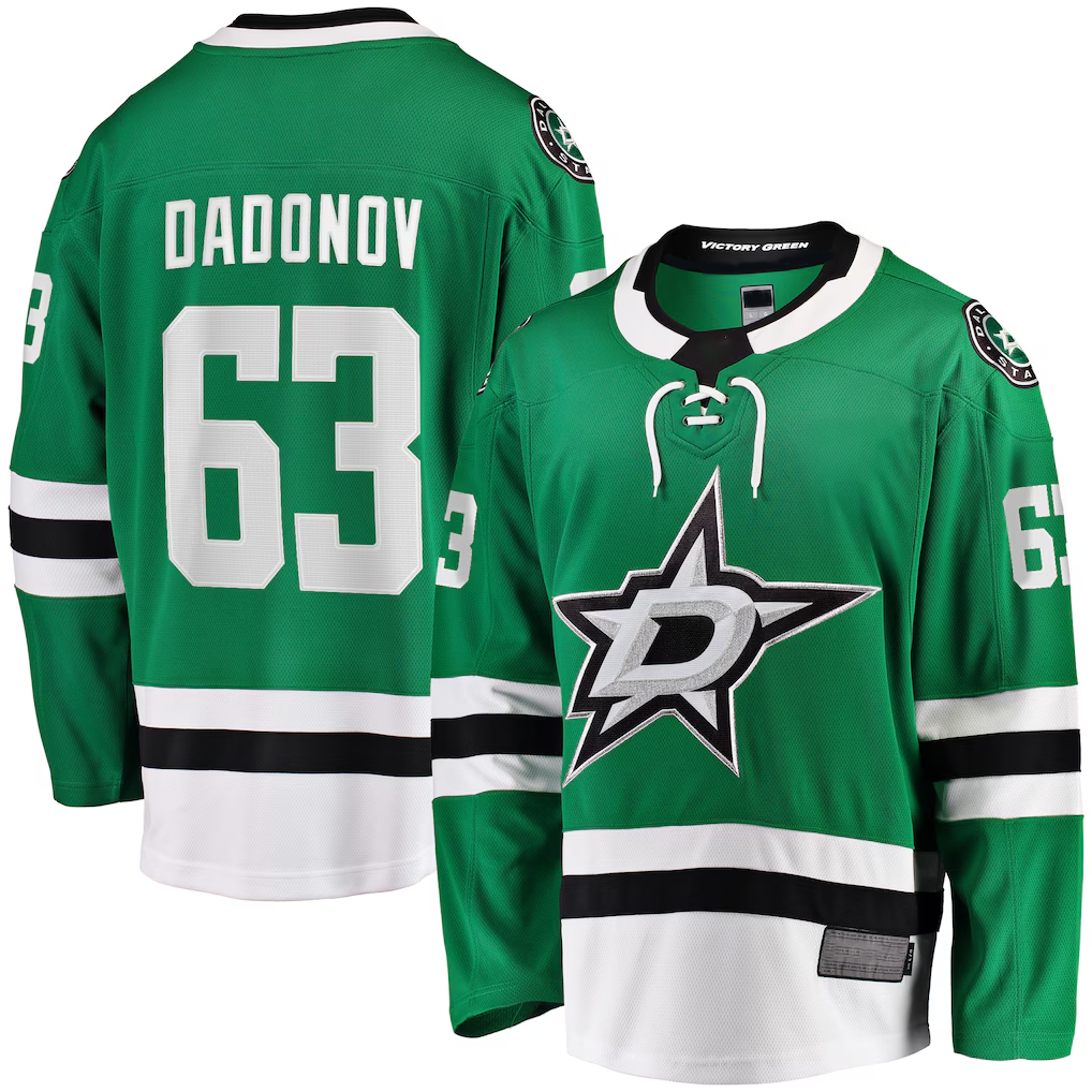 Friene D.Stars #63 Evgenii Dadonov Green Home Breakaway Jerseys