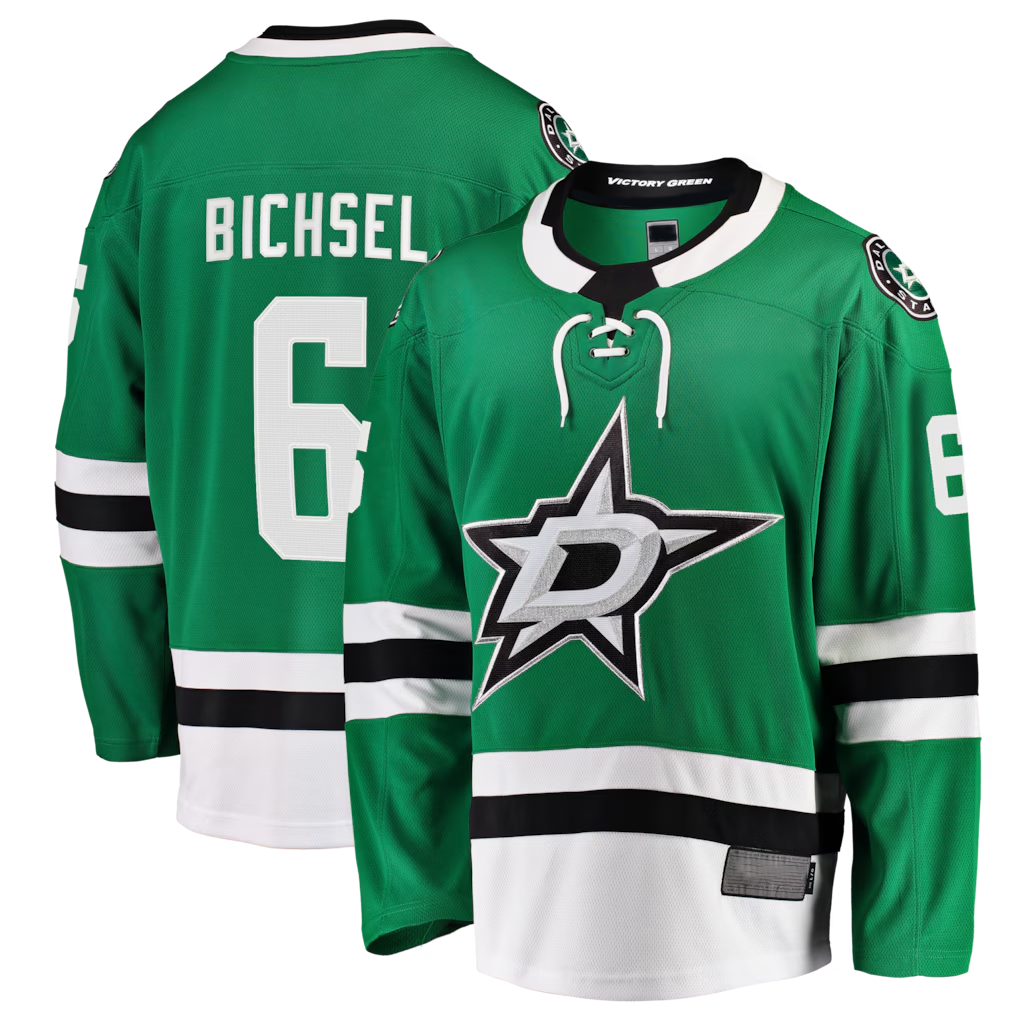 Friene D.Stars #6 Lian Bichsel Kelly Green Home Breakaway Jerseys