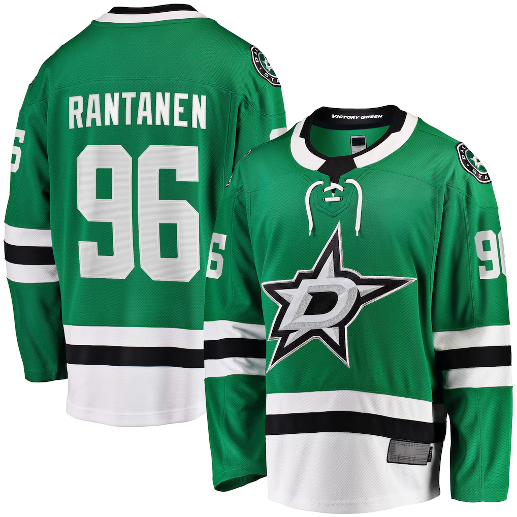 Friene D.Stars #96 Mikko Rantanen Kelly Green Home Breakaway Jerseys