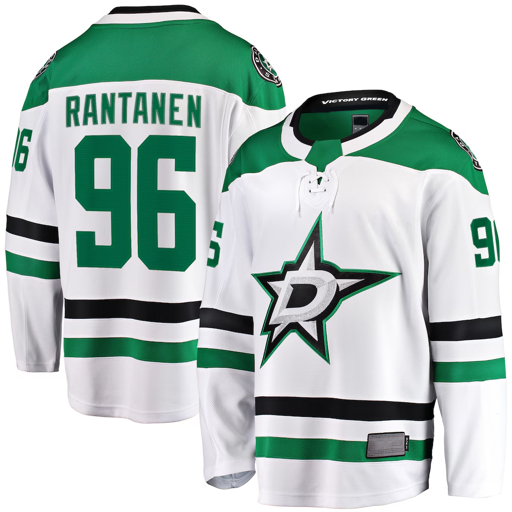 Friene D.Stars #96 Mikko Rantanen White Away Breakaway Jerseys