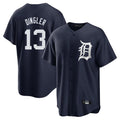 Friene D.Tigers #13 Dillon Dingler Player Navy Game Home Stitched Jerseys