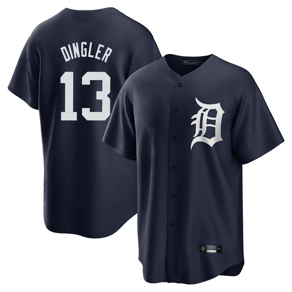 Friene D.Tigers #13 Dillon Dingler Player Navy Game Home Stitched Jerseys
